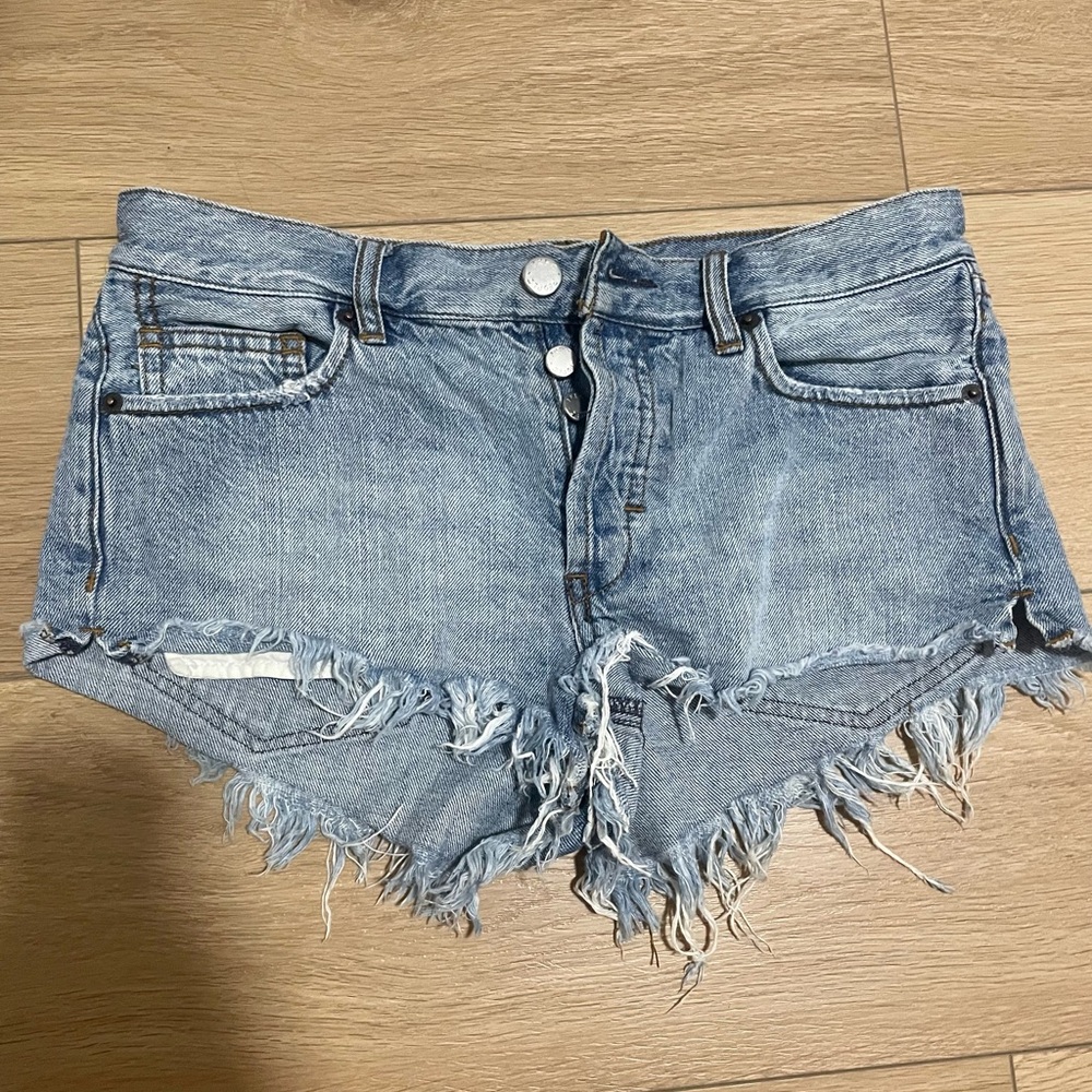 Distressed Denim Women Shorts